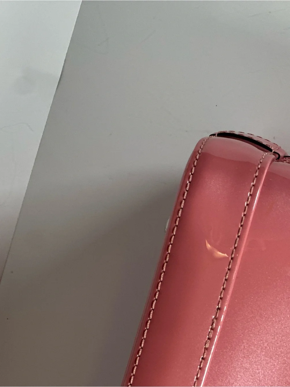 Authentic Louis Vuitton Blush Pink Vernis Alma BB Crossbody